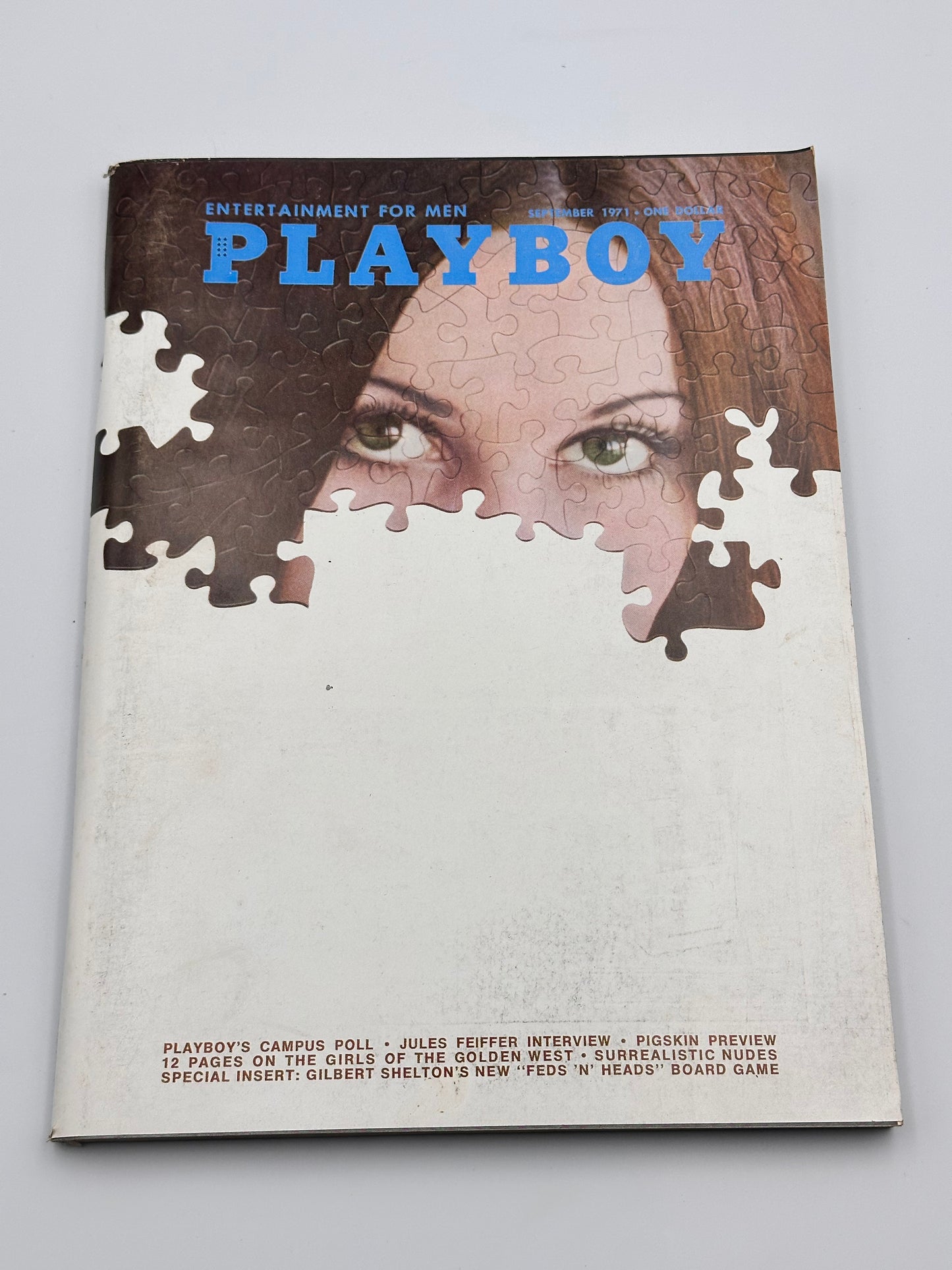 September 1971 Playboy Magazine - Very Good Condition