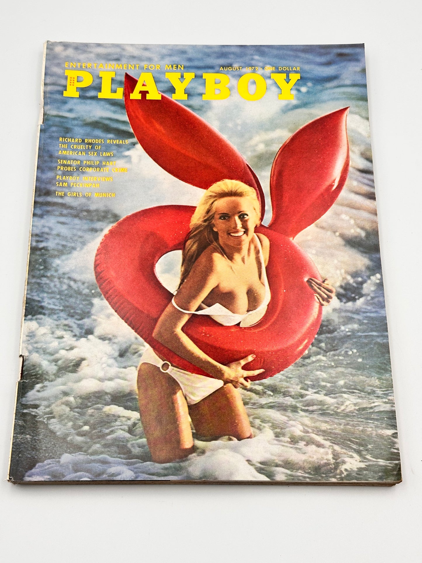 August 1972 Playboy Magazine - Very Good Condition