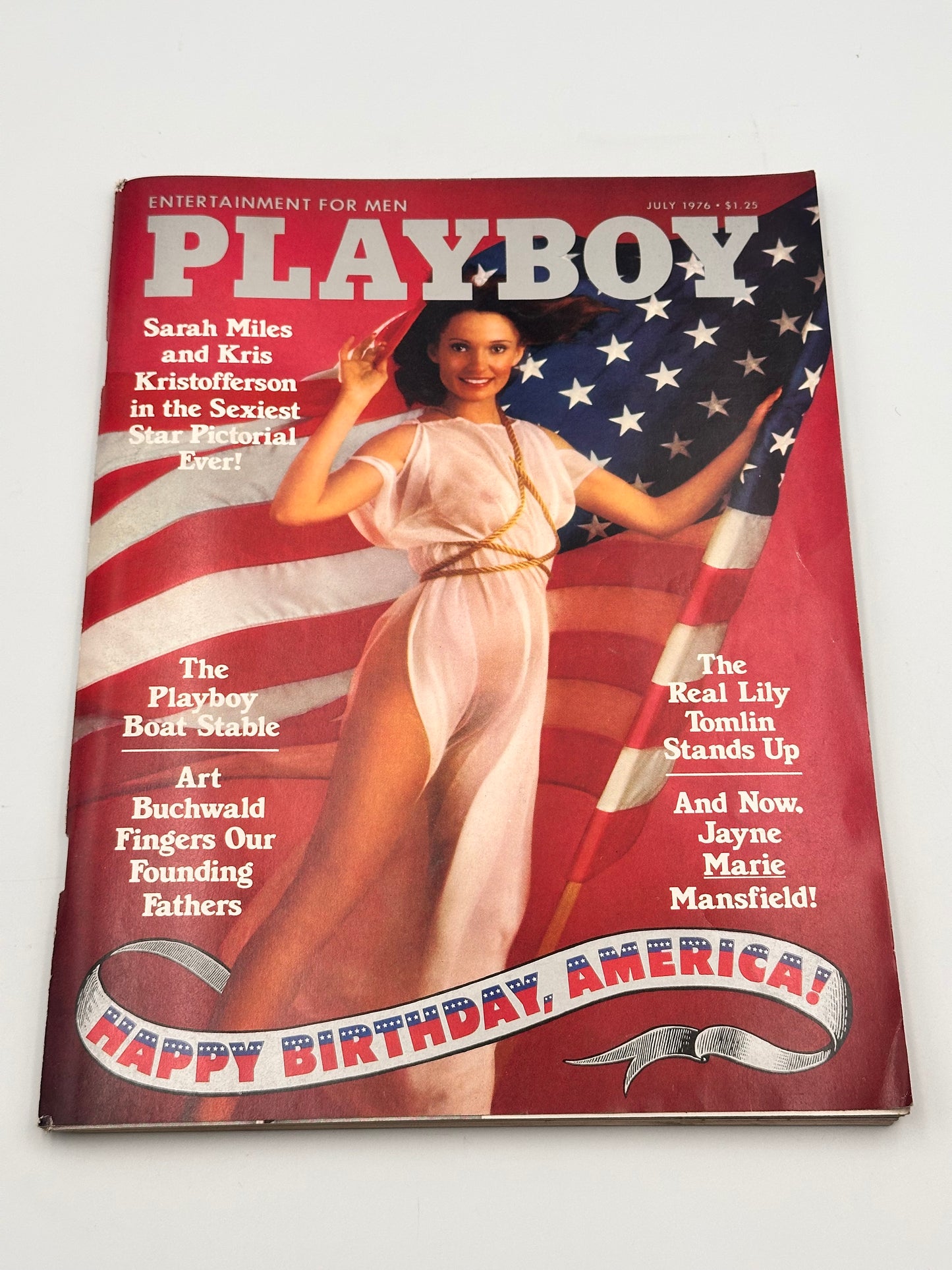 July 1976 Playboy Magazine - Very Good Condition