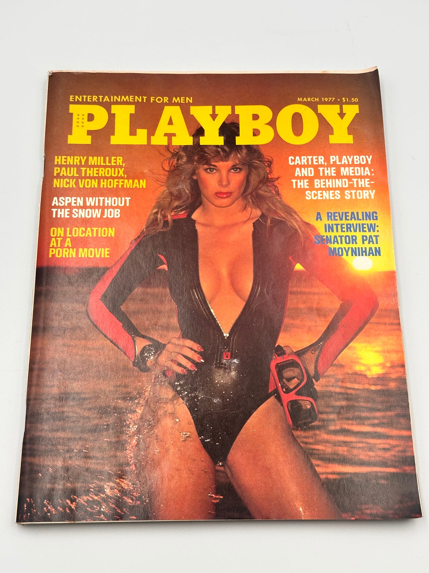 March 1977 Playboy Magazine - Very Good Condition